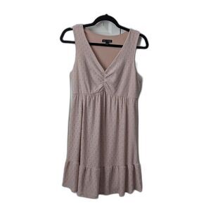 As U Wish Juniors Medium Blush Pink Eyelet Dress Party Lovecore Feminine,
